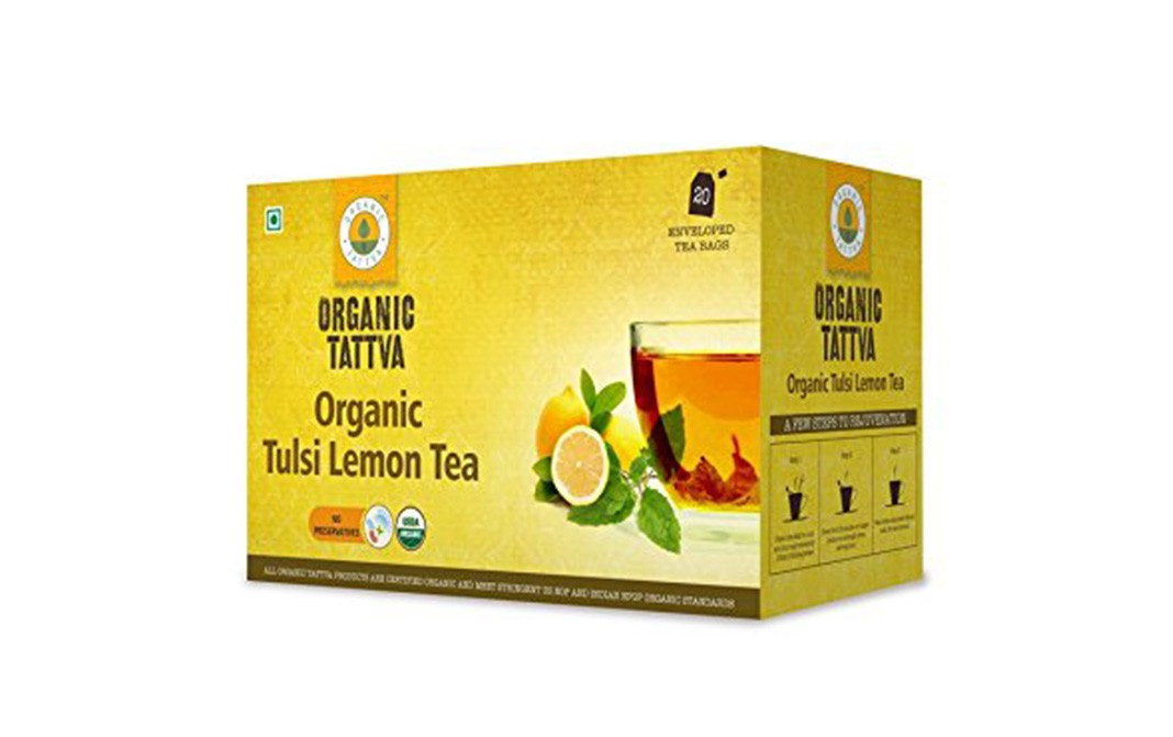 Organic Tattva Organic Tulsi Lemon Tea    Box  20 pcs